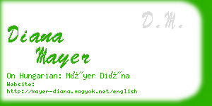 diana mayer business card